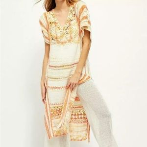 FREE PEOPLE TROPICAL RAIN MAXI SWEATER